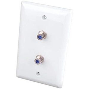 Vanco HD- Dual 1 GHz Video Wall Plate- White (WP591DWX)